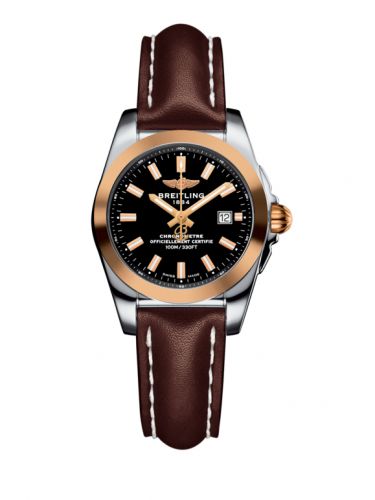 Galactic 29 Stainless Steel / Rose Gold / Trophy Black / Calf