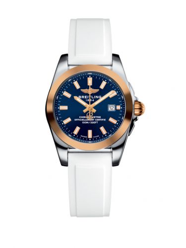 Galactic 29 Stainless Steel / Rose Gold / Horizon Blue / Rubber