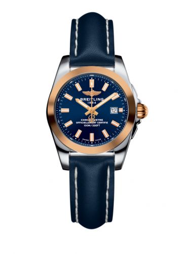 Galactic 29 Stainless Steel / Rose Gold / Horizon Blue / Calf
