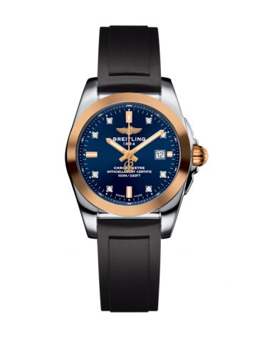 Galactic 29 Stainless Steel / Rose Gold / Horizon Blue Diamond / Rubber