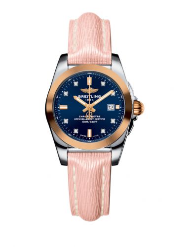 Galactic 29 Stainless Steel / Rose Gold / Horizon Blue Diamond / Sahara