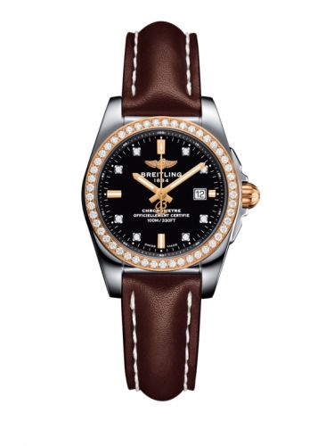 Galactic 29 Stainless Steel / Rose Gold / Diamond / Trophy Black Diamond / Calf