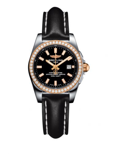 Galactic 29 Stainless Steel / Rose Gold / Diamond / Trophy Black / Calf