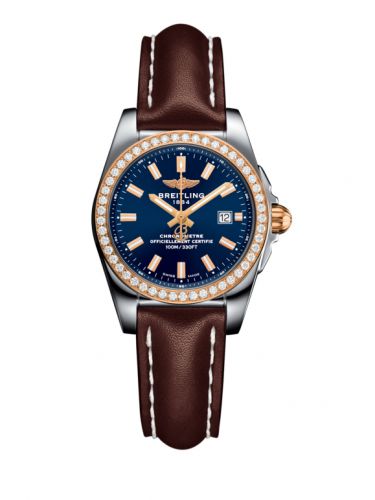 Galactic 29 Stainless Steel / Rose Gold / Diamond / Horizon Blue / Calf