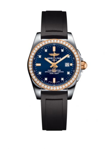 Galactic 29 Stainless Steel / Rose Gold / Diamond / Horizon Blue Diamond / Rubber