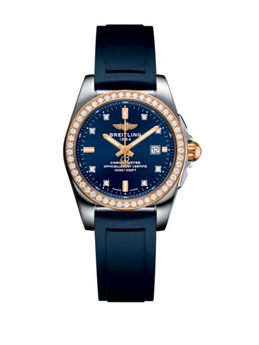 Galactic 29 Stainless Steel / Rose Gold / Diamond / Horizon Blue Diamond / Rubber