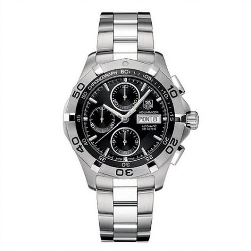 Aquaracer 300M Calibre 16 Day-Date 43 Stainless Steel / Black / Bracelet