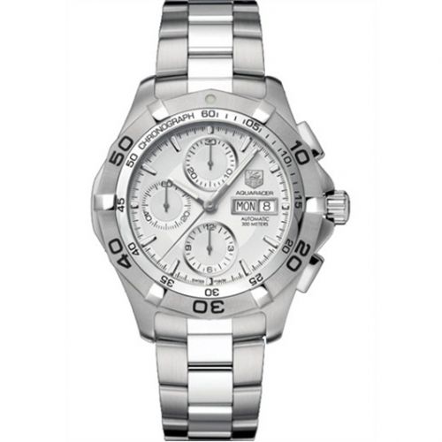 Aquaracer 300M Calibre 16 Day-Date 43 Stainless Steel / Silver / Bracelet
