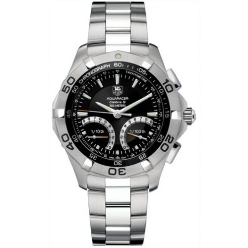 Aquaracer 300M Calibre S 43 Stainless Steel / Black / Bracelet