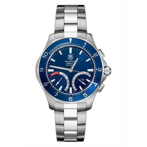 Aquaracer 300M Calibre S Regatta 43 Stainless Steel / Blue / Bracelet