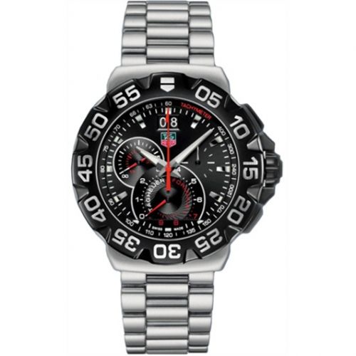 Formula 1 Quartz Chronograph Big Date 44 Stainless Steel / Black / Bracelet