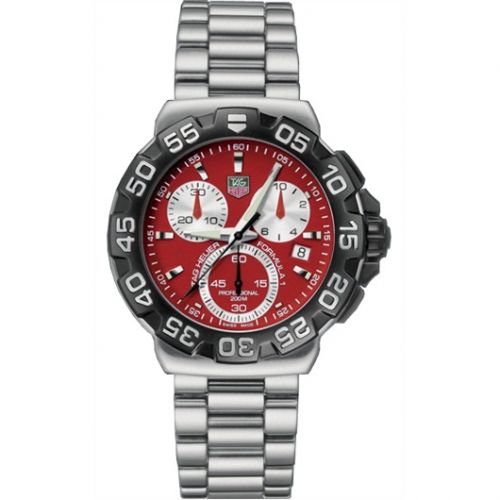 Formula 1 Quartz Chronograph 41 Stainless Steel / Red / Bracelet