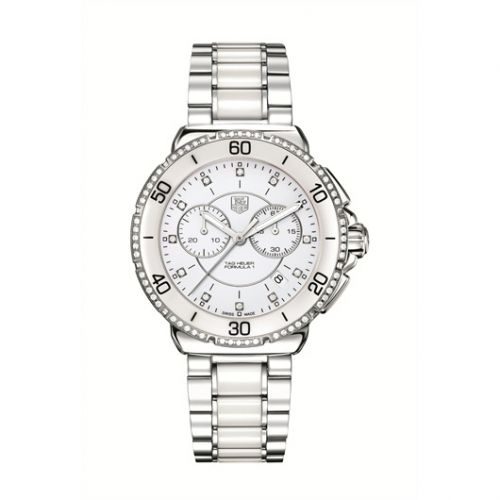 Formula 1 Chronograph Quartz 41 Stainless Steel / Diamond / White / Bracelet