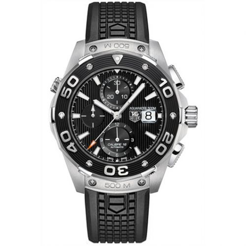 Aquaracer 500M Calibre 16 44 Stainless Steel / Black / Rubber