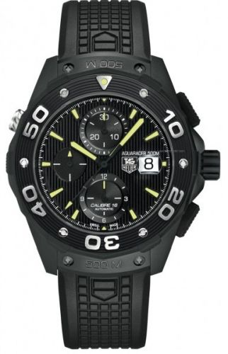 Aquaracer 500M Calibre 16 44 Titanium PVD / Black / Rubber
