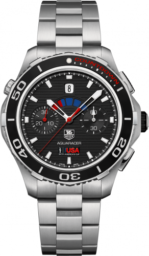 Aquaracer 500M Calibre 72 43 Stainless Steel / Oracle Team USA