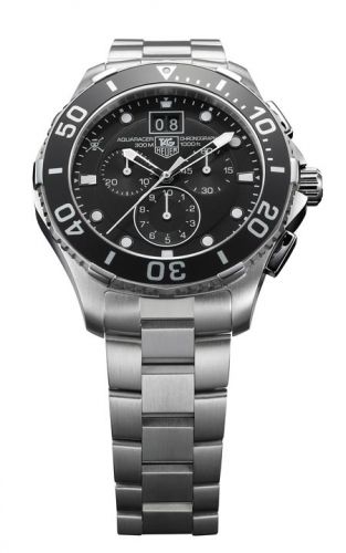 Aquaracer 300M Quartz Chronograph 43 Stainless Steel / One Piece