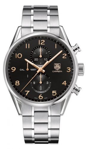 Carrera Calibre 1887 43 Stainless Steel / Black / Bracelet