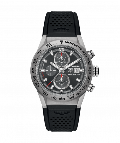 Carrera Calibre Heuer 01 43 Titanium / Grey / Rubber