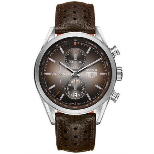 Carrera Calibre 1887 41 Stainless Steel / Brown / 300 SLR