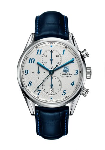 Carrera Calibre 1887 41 Stainless Steel / Silver - Heritage / Alligator