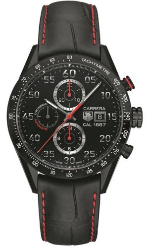 Carrera Calibre 1887 43 Titanium / Black / Alligator / Racing