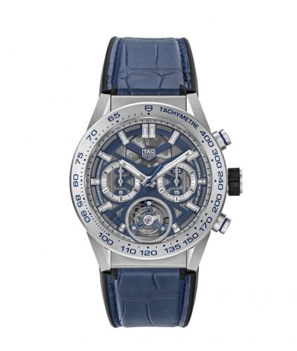 Carrera Calibre Heuer 02T 45 Chronograph Tourbillon Titanium / Japan
