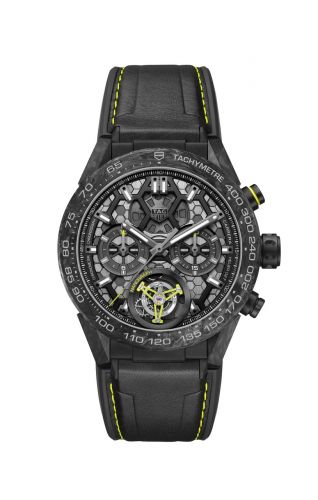 Carrera Calibre Heuer 02T 45 Chronograph Tourbillon Titanium / Carbon / Nanograph