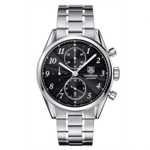 Carrera Calibre 16 41 Heritage Stainless Steel / Black / Bracelet