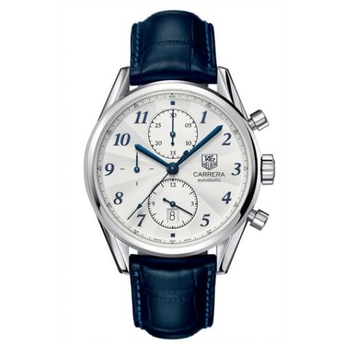 Carrera Calibre 16 41 Heritage Stainless Steel / Silver / Alligator