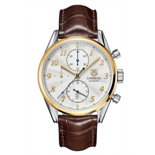Carrera Calibre 16 41 Heritage Stainless Steel / Yellow Gold / Silver / Alligator