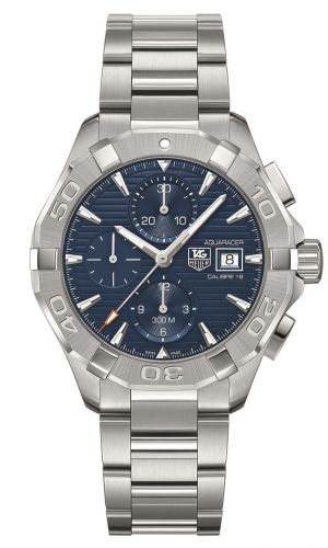 Aquaracer 300M Calibre 16 43 Stainless Steel / Blue / Bracelet