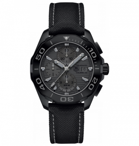 Aquaracer 300M Calibre 16 43 Titanium PVD / Black Phantom / Nylon