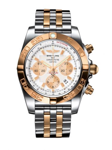 Chronomat 44 Stainless Steel / Rose Gold / Antarctica White / Bracelet
