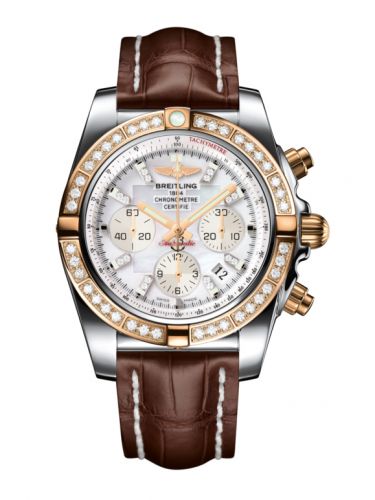 Chronomat 44 Stainless Steel / Rose Gold / Diamond / Pearl Diamond / Croco