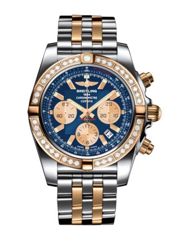 Chronomat 44 Stainless Steel / Rose Gold / Diamond / Metallica Blue / Bracelet