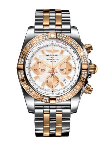 Chronomat 44 Stainless Steel / Rose Gold / Diamond / Antarctica White / Bracelet