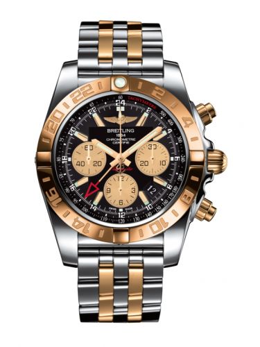 Chronomat 44 GMT Stainless Steel / Rose Gold / Onyx Black / Bracelet