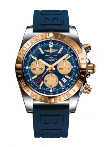 Chronomat 44 GMT Stainless Steel / Rose Gold / Metallica Blue / Rubber