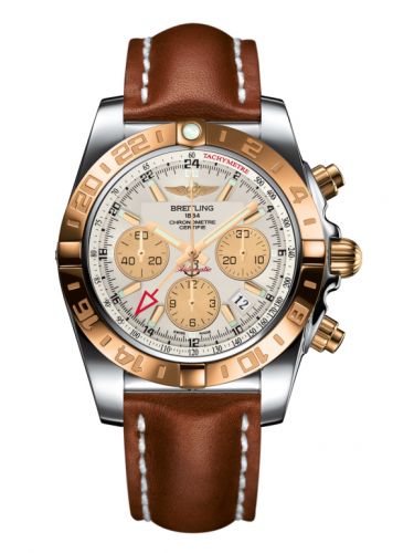 Chronomat 44 GMT Stainless Steel / Rose Gold / Sierra Silver / Calf