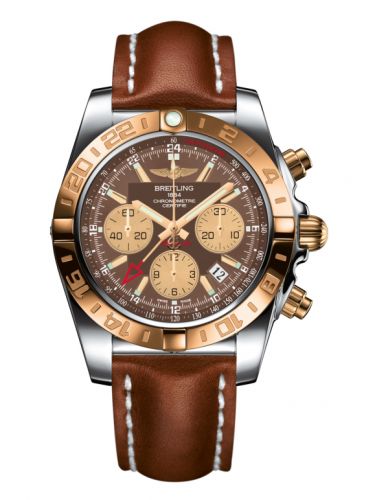 Chronomat 44 GMT Stainless Steel / Rose Gold / Metallica Brown / Calf