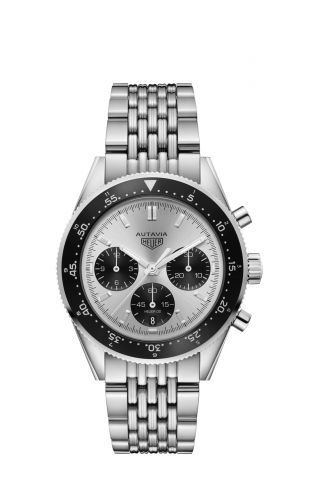Autavia Heuer 02 Stainless Steel / Panda / Bracelet / Jack Heuer