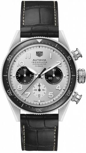 Autavia Heuer 02 Isograph Stainless Steel / Panda  / Strap