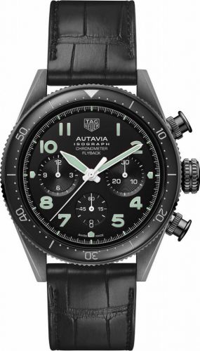 Autavia Heuer 02 Isograph Stainless Steel / Black / Bracelet