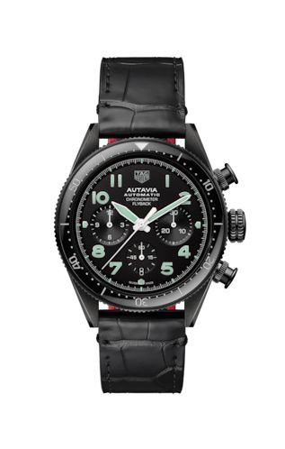 Autavia Heuer 02 Chronometer Flyback Black