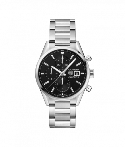 Calibre 16 41 Stainless Steel / Black / Bracelet