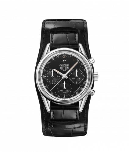 Carrera Calibre Heuer 02 39 Stainless Steel / Black / Fragment
