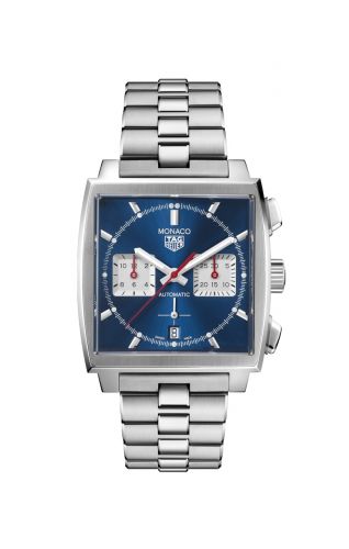 Monaco Calibre Heuer 02 Stainless Steel / Blue / Bracelet