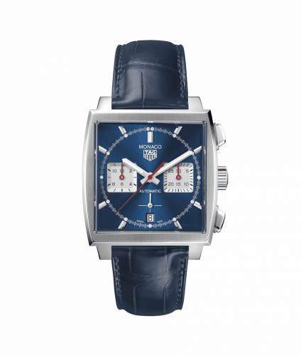 Monaco Calibre Heuer 02 Stainless Steel / Blue