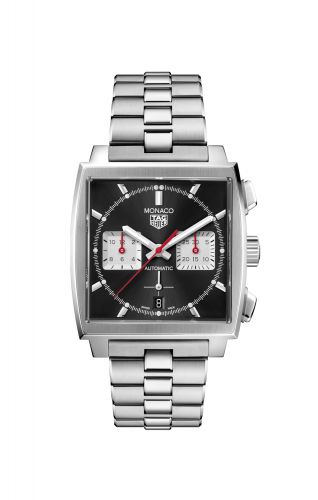 Monaco Calibre Heuer 02 Stainless Steel / Black / Bracelet